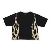 Flames Tee Svart/off White