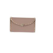 Studded Kjede Lommebok i Blush