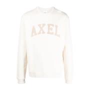 Beige Bomull Casual Sweatshirt