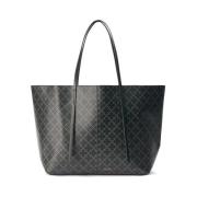 Abi Printed Tote Bag Dark Charcoal