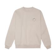 Sølvgrå Crewneck Genser