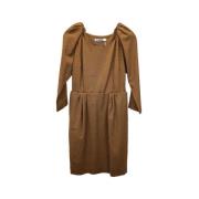 Pre-owned Brun ull Jil Sander kjole