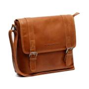 Cognac Skinn Crossbody Veske