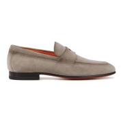 Taupe Semskede Slip-On Sko