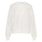 Mohair Crew-neck Strikkevarer Made in Italy