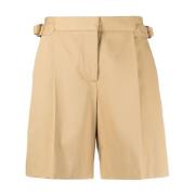 Brun Skinn Casual Bermuda Shorts