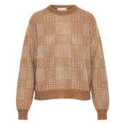 Mohair Crew-neck Strikkevarer Made in Italy