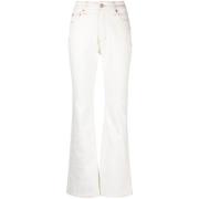 Hvite Flare Jeans Sugar Rush Stil