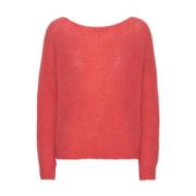 Batikk-inspirert Carly Pullover i  Red