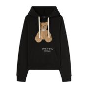 Bear Appliqué Hettegenser Sweater