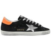 Svart Semsket Superstar Sneakers