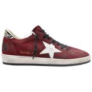 Bordeaux Snake Ball Star Sneakers