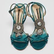 Pre-owned Satin sandals