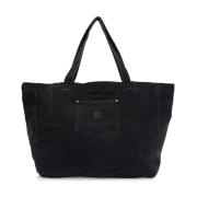 Denim Rivet Tote Bag