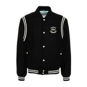 Varsity Jakke Svart/Grønn/Hvit