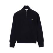 Blå Ull Zip-Up Sweatshirt Aw24