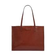 Brun Shoppingbag med Praktisk Design