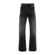 Svart Vasket Denim Jeans