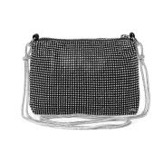 Svart Krystall Kveld Clutch