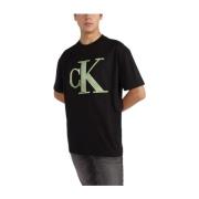 Perforert Monogram T-skjorte