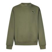 Khaki Grønn Krokodillemerke Sweatshirt