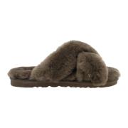 Koselige Sheepskin Tøfler - Brun