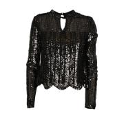 Paljettbluse for festlig look