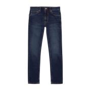 Slim Fit Indigo Jeans med Comfort Stretch