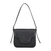 Svart Grained Iris Small Bag