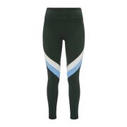 Mørkegrønn Voss Colorblock Leggings