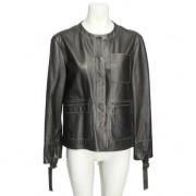 Pre-owned Leather outerwear