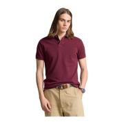 Burgunder Polo Ralph Lauren Custom Slim Fit Mesh Polo Shirt Pique