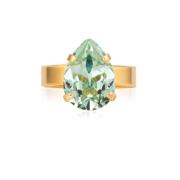 Gull Chrysolite Drop Ring