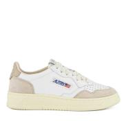 Medalist Low Hvitt Beige Sneakers