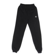 Sort Fleece Essentials Sweatpants Elastisk Midje