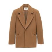 Camel Wool Short Coat