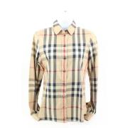 Pre-owned Beige stoff Burberry skjorte