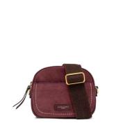 Firkantet Semsket Crossbody-veske Charm