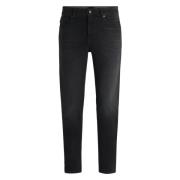 Stretch-Denim Jeans med Tapered Ben