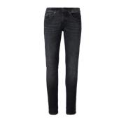 Slim Fit Denim Jeans i Svart