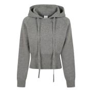 Grå Ull Kasjmir Sweatshirt Aw24