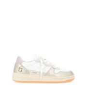 Laminert Hvit Platino Court Sneakers