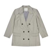 Elegant Stripete Blazer med Steiner