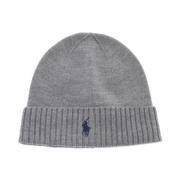 Ull Beanie Lue med Pony Broderi