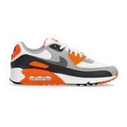 Air Max 90 Lav Sko Hvit/Grå/Oransje