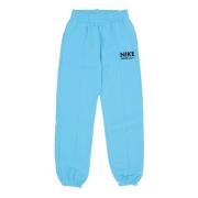 Blå Fleece Sportsklær Kvinner Sweatpants