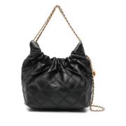 Svart Mini Hobo Veske