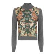 Blomster Paisley Ull-Kashmir Genser