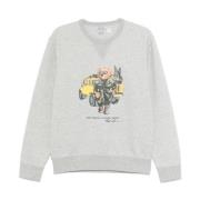 Grå Genser med Polo Bear Motif