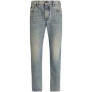 Denim Jeans med Placca Lomme